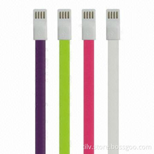 Colored Magnet Flat Charger Cables for Small Phone